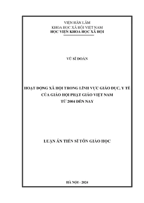 Hoạt động xã hội của Giáo hội Phật giáo Việt Nam trong 