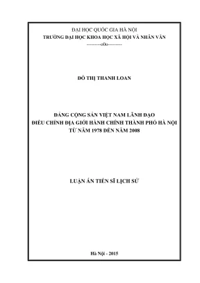 Lịch sử điều chỉnh địa giới hành chính Hà Nội