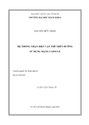 Hệ thống nhận diện vật thể trên đường bằng mạng capsule