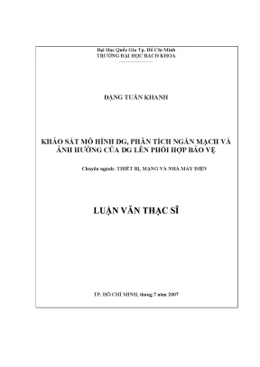Phân Tích Ngắn Mạch Trong Thiết Bị Mạng Và Nhà Máy Điện