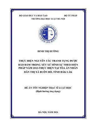 Nguyên tắc tranh tụng trong xét xử hình sự theo Hiến