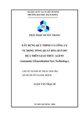 Quy trình tự động hóa bản đồ trong kỹ thuật trắc địa xây 