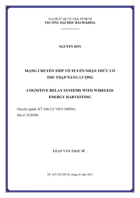 Nghiên cứu mạng chuyển tiếp vô tuyến nhận thức với thu
