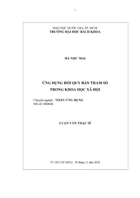 Hồi Quy Bán Tham Số Trong Khoa Học Xã Hội: Ứng Dụng và