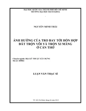Ảnh hưởng của tro bay đến hỗn hợp đất trộn vôi và xi