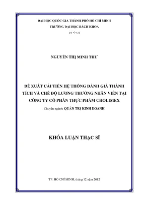Cải tiến hệ thống đánh giá thành tích và lương nhân viên