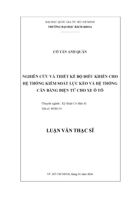 Nghiên cứu thiết kế bộ điều khiển cho hệ thống kiểm soát