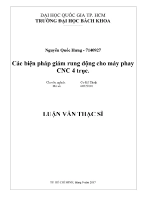 Giải pháp giảm rung cho máy phay CNC 4 trục trong công 