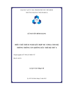 Nghiên cứu kỹ thuật điều chế thích nghi MCCDMA cho hệ