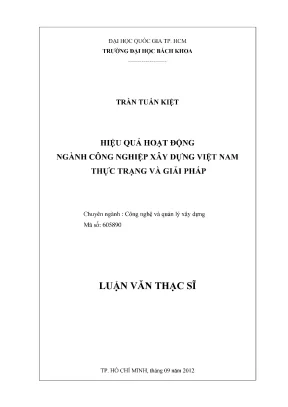 Giải pháp nâng cao hiệu quả ngành xây dựng Việt Nam
