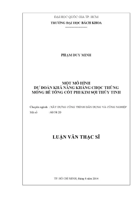 Mô Hình Dự Đoán Khả Năng Kháng Chọc Thủng Móng Bê Tông 