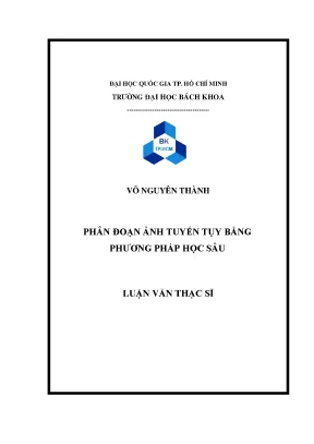 Phân Đoạn Ảnh Tuyến Tụy Bằng Học Sâu: Luận Văn Thạc Sĩ