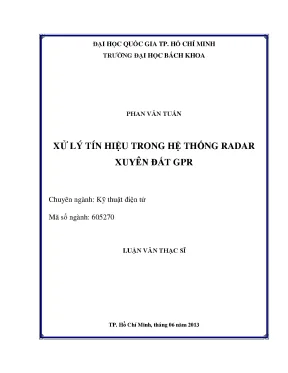 Nghiên cứu kỹ thuật điện tử trong xử lý tín hiệu radar