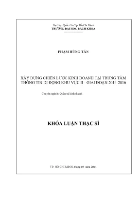 Chiến lược kinh doanh cho trung tâm thông tin di động