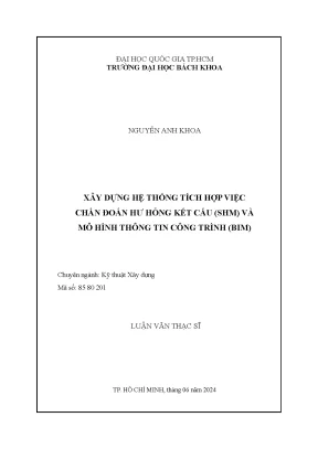 Hệ thống chẩn đoán hư hỏng kết cấu SHM tích hợp với mô
