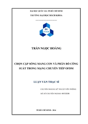 Nghiên cứu cặp sóng mang và phân bổ công suất trong mạng