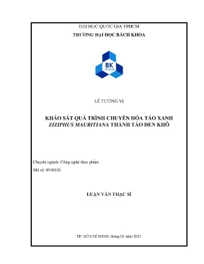 Khảo sát chuyển hóa táo xanh Ziziphus mauritiana thành