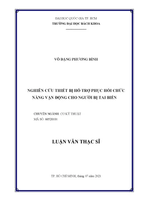 Thiết bị phục hồi chức năng vận động cho người tai biến: 