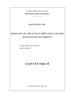 Nâng cao hiệu suất bộ nguồn pin mặt trời với các thuật