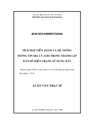 Nghiên cứu ứng dụng GIS và viễn thám trong lập bản đồ sử