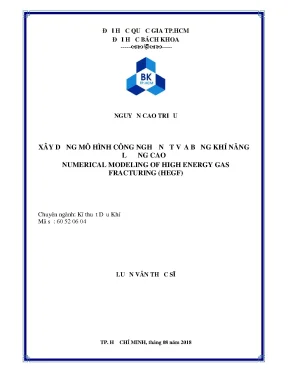 Mô Hình Nứt Vỉa Bằng Khí Năng Lượng Cao Trong Kỹ Thuật
