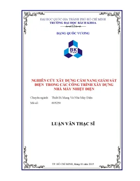 Cẩm Nang Giám Sát Điện Trong Nhà Máy Nhiệt Điện