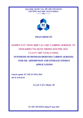 Nghiên cứu tổng hợp carbon aerogel từ sinh khối cho ứng