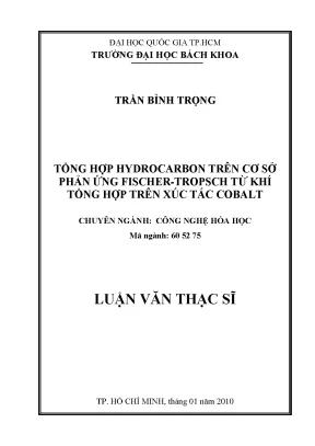 Nghiên cứu tổng hợp hydrocarbon từ khí tổng hợp qua phản 