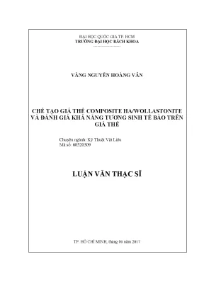Nghiên cứu giá thể composite hawollastonite và khả năng 