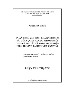 Phân Tích Khả Năng Chịu Tải Cọc Ép và Cọc Khoan Nhồi Tại