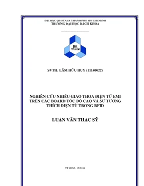 Nghiên cứu nhiễu EMI và sự tương thích điện từ trong