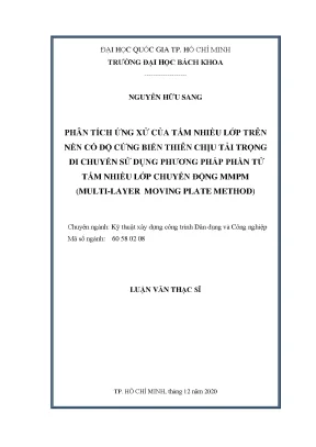 Phân Tích Ứng Xử Tấm Nhiều Lớp Trên Nền Biến Thiên Dưới 