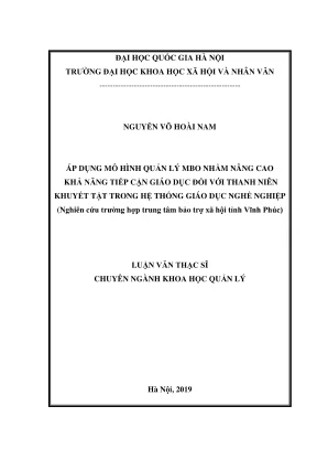 Nâng cao khả năng tiếp cận giáo dục cho thanh niên