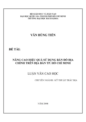Tối ưu hóa sử dụng bản đồ địa chính tại TP Hồ Chí Minh