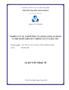 Nghiên cứu ảnh hưởng của xi măng và sợi xơ dừa đến sức 