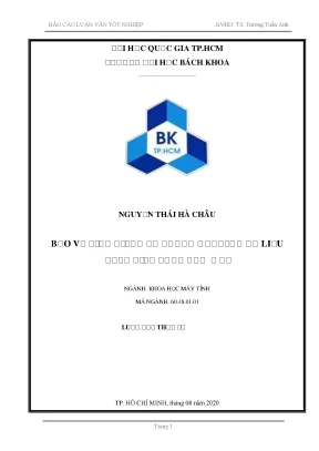 Bảo vệ tính riêng tư trong khai thác dữ liệu trên điện