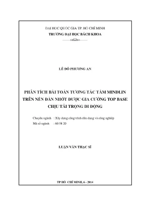 Phân Tích Tương Tác Tấm Mindlin Trên Nền Đàn Nhớt Gia 