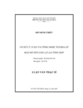 Công nghệ thành lập bản đồ nền cho atlas tổng hợp trong 