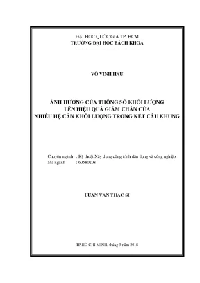 Ảnh hưởng của khối lượng đến hiệu quả giảm chấn trong