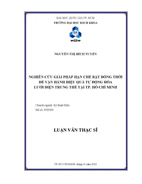 Giải pháp tối ưu hóa tự động hóa lưới điện trung thế tại