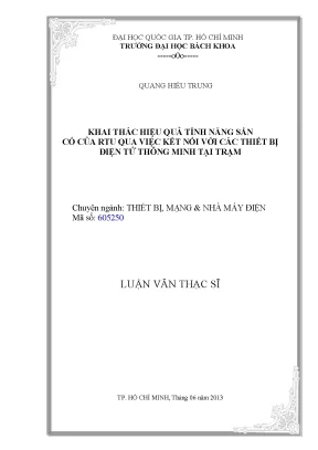 Tối ưu hóa tính năng RTU trong thiết bị mạng và nhà máy 