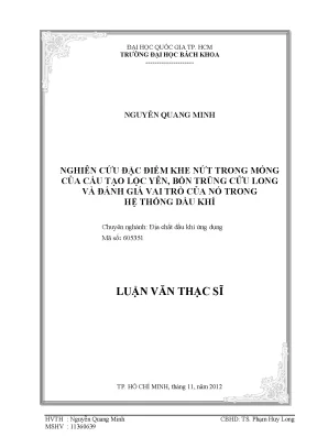 Nghiên cứu đặc điểm khe nứt trong móng cấu tạo Lộc Yên 