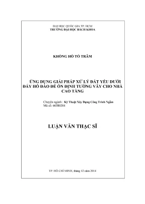 Giải pháp xử lý đất yếu cho tường vây nhà cao tầng