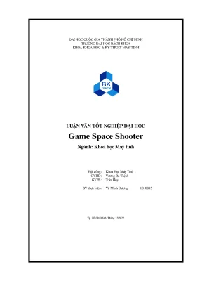 Luận Văn Tốt Nghiệp Khoa Học Máy Tính Về Game Space Shooter