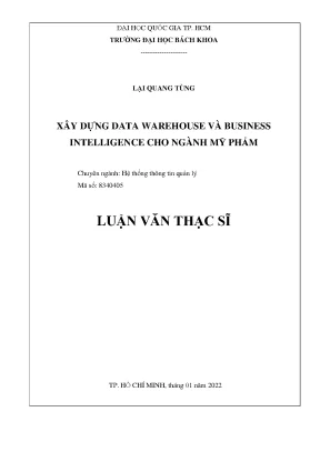Xây dựng Data Warehouse và Business Intelligence cho