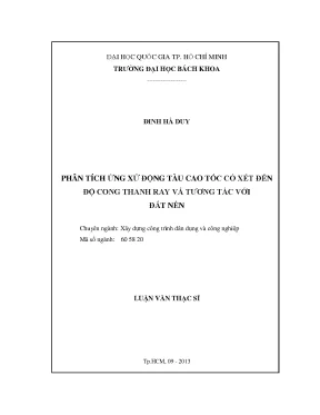 Phân Tích Ứng Xử Động Tàu Cao Tốc: Độ Cong Thanh Ray và 
