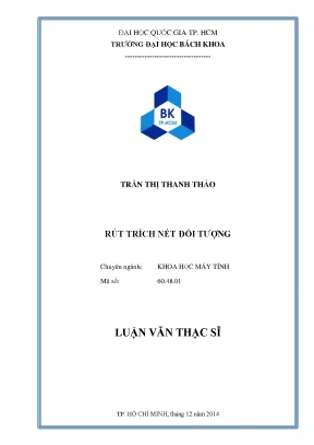 Nghiên cứu rút trích nét đối tượng trong thạc sĩ khoa