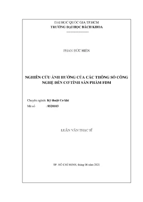 Nghiên cứu ảnh hưởng của thông số công nghệ đến cơ tính