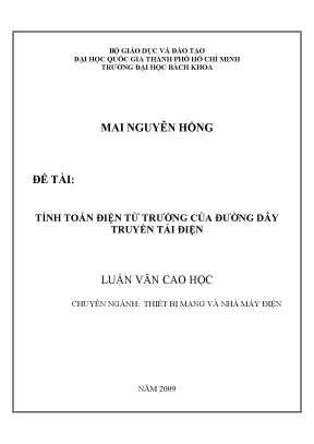 Thiết bị mạng và điện từ trường trong truyền tải điện