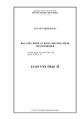 Bắt Lỗi Chính Tả Trong Khoa Học Máy Tính Bằng Phương